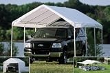 ShelterLogic 10x20 1-3 8 8-Leg Canopy with Enclosure and Extension Kits (White) by ShelterLogic