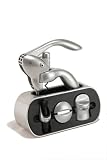 Search : Houdini Lever Style Corkscrew Wine Tool Stand By Metrokane, Silver