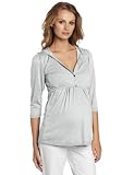 Everly Grey Womens Perry 3/4 Sleeve Nursing Hoodie