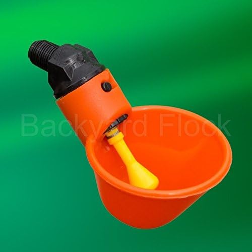 2 Beaktime Poultry Water Drinking Cups- Chicken Hen Plastic Automatic Drinker
