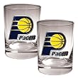 Indiana Pacers 2pc Rocks Glass Set - Primary Logo NBA Basketball