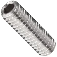 316 Stainless Steel Set Screw, Hex Socket Drive, Cup Point