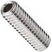 316 Stainless Steel Set Screw, Hex Socket Drive, Cup Point
