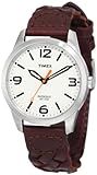 Timex Men's T2N633KW Weekender Casual Brown Woven Strap Watch