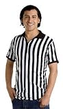 Mens Referee Shirt for Sports Bars & Restaurants with Collar & Zip Front