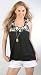 BlissfulBabes Racerback Babydoll Nursing Shirt - Medium Brown with green