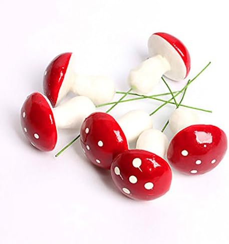 12Pcs/Lot Mini Mushrooms for New Year Christmas Tree Wreath Garland Decorations 2" Ornaments