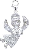 14k Gold Diamond Angel Charm (1/10 cttw)