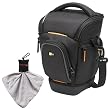 Case Logic Digital SLR Zoom Holster Camera Bag/Case (Black) (SLRC-201) for Canon EOS Rebel XS, XSi, XTi, T1i, T2i, 5D, 50D Mark II, 40D & 7D