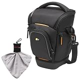 Case Logic Digital SLR Zoom Holster Camera Bag/Case (Black) (SLRC-201) for Canon EOS Rebel XS, XSi, XTi, T1i, T2i, 5D, 50D Mark II, 40D & 7D