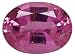 APX .80CT 8X6MM OVAL RUBELLITE TOURMALINE