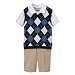 Toddler Boys' Cherokee� Short-Sleeve Argyle Sweater Vest - Navy