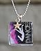 Dance! Jazz Square Glass Tile Pendant Necklace Jewelry Wearable Art Unique Design By Atlantic Seaboard Trading Co.