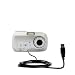 Classic Straight USB Cable for the Olympus D-590 Zoom - uses Gomadic TipExchange Technology