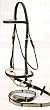 SILVER FOX Padded Snaffle Bridle with SUPER GRIP REIN