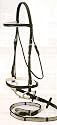 SILVER FOX Padded Snaffle Bridle with SUPER GRIP REIN