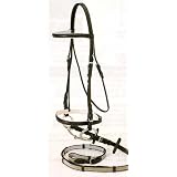 SILVER FOX Padded Snaffle Bridle with SUPER GRIP REIN