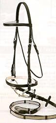 SILVER FOX Padded Snaffle Bridle with SUPER GRIP REIN