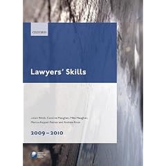 Lawyers' Skills 2009-10 (Blackstone Legal Practice Course Guide)
