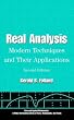 Real Analysis: Modern Techniques and Their Applications (Pure and Applied Mathematics: A Wiley Series of Texts, Monog)