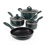 Oster 69554.07 Clairborne 7-Piece Cookware Set, Green