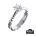 18ct White Gold Ladies 0.50ct Certified Diamond Solitaire Ring