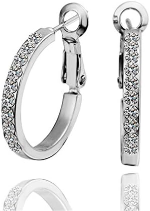 Aliliya High Quality Jewelry Signature Pave Exquisite High-End Crystal Earring - High-Grade Platinum Jewelry Elegant Green Circular Earrings