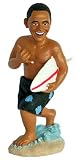 Barack Obama Dashboard Doll - Holding Surfboard / 4 Tall