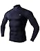 H2H SPORT Men's Skin Tight Turtle-Neck Various Color Compression Base Layer