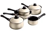 Premier Housewares 5-Piece Belly Pan Set, Cream