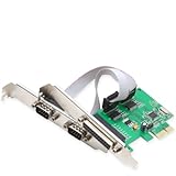 IO Crest 2 Port Serial and 1 Port Parallel Components SI-PEX50054, Green