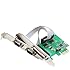 IO Crest 2 Port Serial and 1 Port Parallel Components SI-PEX50054, Green