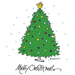Merry Christmas - White Nightshirt in a Bag