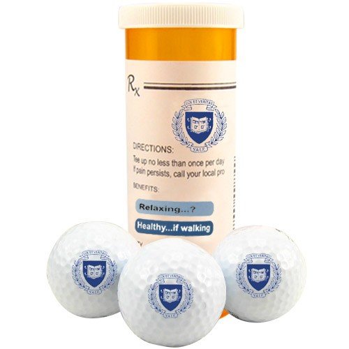 Yale Bulldogs Rx Three Pack Golf Balls