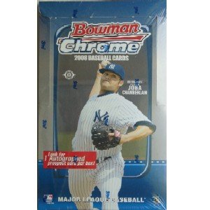 2008 Bowman Chrome Baseball Cards Factory Sealed Hobby Box (Loaded with Rookies & Prospects - 1 Autograph/box)
