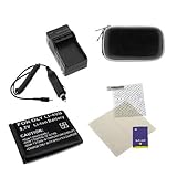 New Replacement Charger + Battery + Screen Protector + Universal Case for N ....