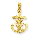 14k Mariners Cross Pendant