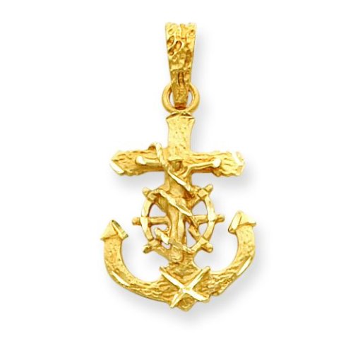14k Mariners Cross Pendant