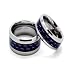 Blue Chip Unlimited - Matching Tungsten Carbide with Black & Blue Carbon Fiber Inlay Rings 10mm for Him 8mm for Her His & Hers Ring Set Wedding Bands Engagement Rings (Available in Whole & Half Sizes; 10mm:7-17 8mm:5-17))