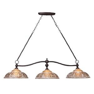 Norwich Kitchen Island Light in Oiled Bronze by Landmark Lighting