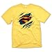T-Shirt Superman DC Comics Kostüm Effekt T Shirt - Gelb - Damen 34/XS