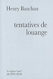 acheter livre occasion Tentatives de louange