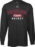 Carolina Hurricanes -Black- Center Ice RBK Practice Long Sleeve T-Shirt