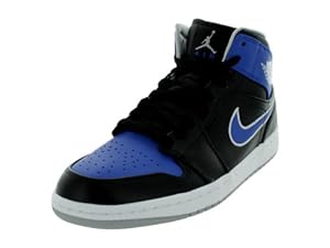 Nike Air Jordan 1 Mid Mens Basketball Shoes 554724-007 Black 11 M US