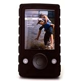 yooZoo Silicone Skin Case for Microsoft Zune 30 30GB with Screen Protector and Workout Armband  Midnight Black