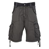 41jcGE05MPL. SL160  Soul Cal Harbour Stripe Shorts   Dark grey   Mens
