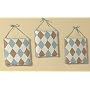 Brown and Blue Argyle Wall Hanging Accessories by JoJo Designs