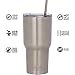 Stainless Steel 30oz Large Tumbler With Splash Resist Lid & Bonus Stainless Drinking Straw, THE HOG Insulated Travel Mug for Hot Coffee or Cold Drinks
