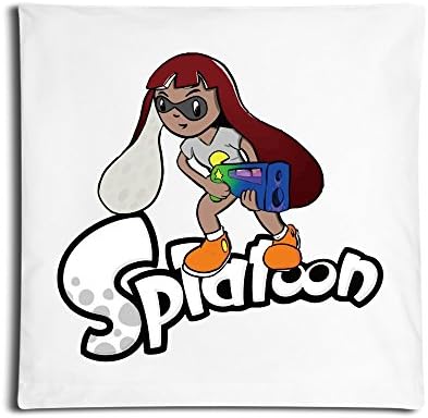 Splatoon Japan Import Game Amiibo Custom Pillow Cover White 18 X18 Inch