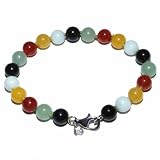 Jewelry : Multi-Colored Jade Beaded Bracelet
